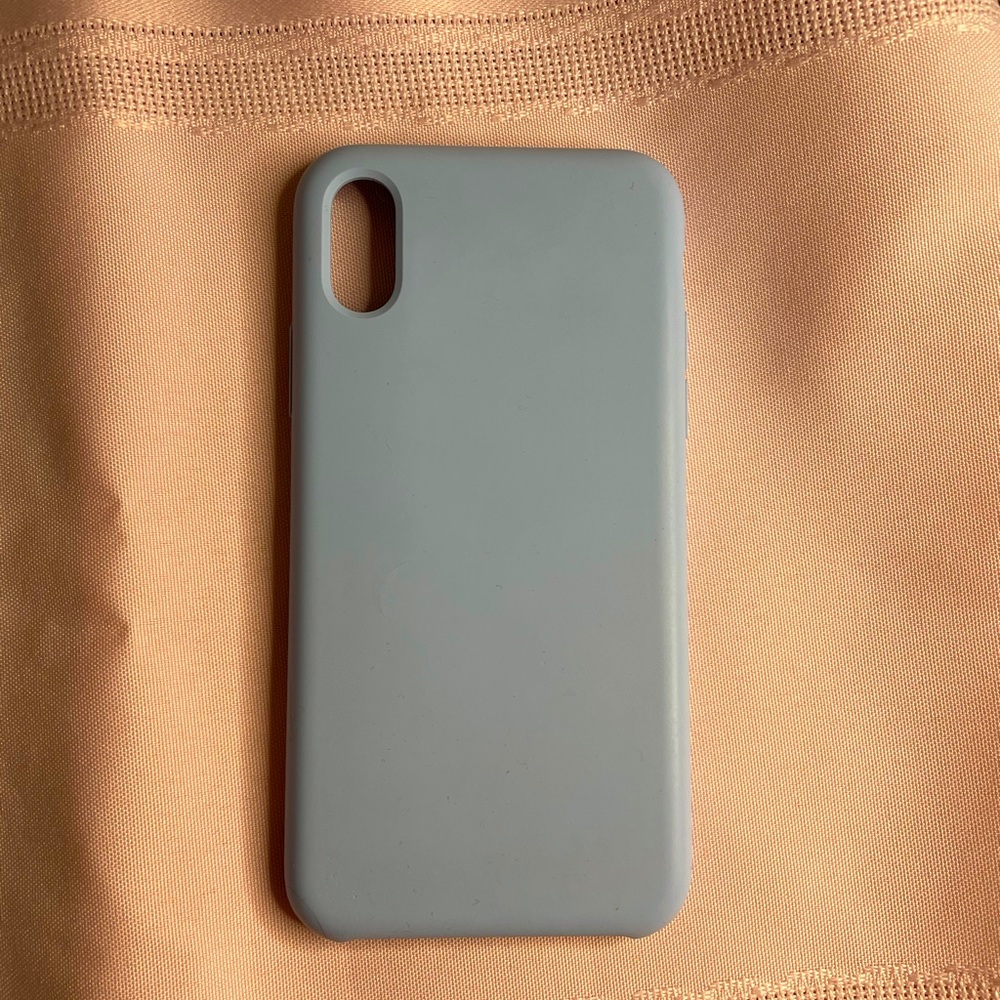 iphone X blue silicone phone case